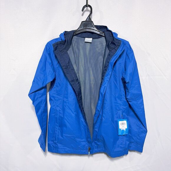 Columbia Youth Boys Timber Pointe II Blue Omni-Tech Waterproof Jacket XL 18 20 - Picture 5 of 8